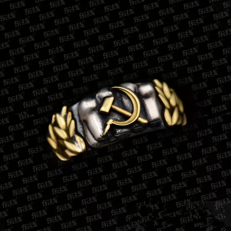 Men's Adjustable Distressed Vintage Ring, Fashion Statement